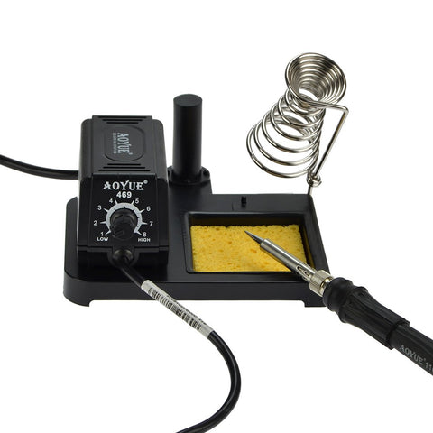 Aoyue 469 Variable Power 60 Watt Soldering Station with Removable Tip Design- ESD Safe