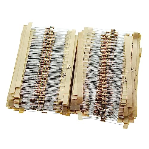 Molence 156 Values 3120PCS Resistor Kit 1/4W 5% Carbon Film Resistors 1 Ohm-10M Ohm Assortment Kit for DIY Projects and Experiments