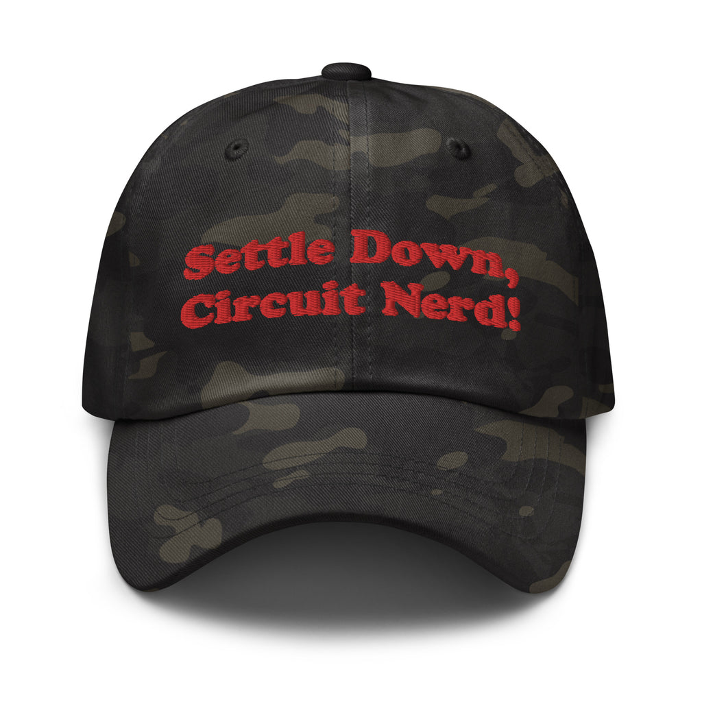 Camo Circuit nerd dad hat