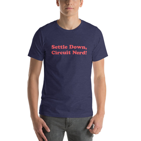 Settle Down Circuit Nerd - Plain t-shirt