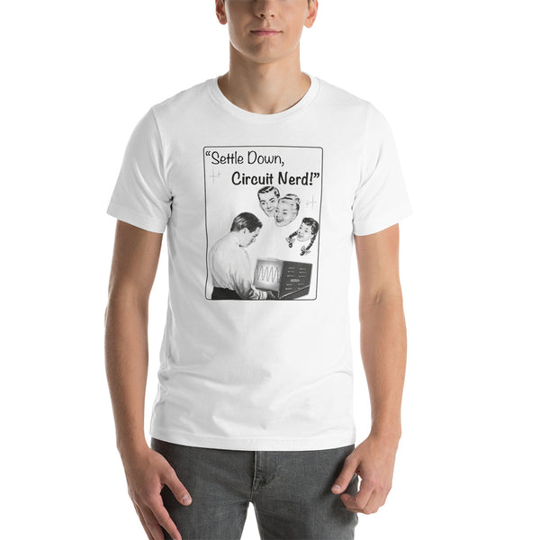 Settle Down Circuit Nerd - Vintage Unisex t-shirt